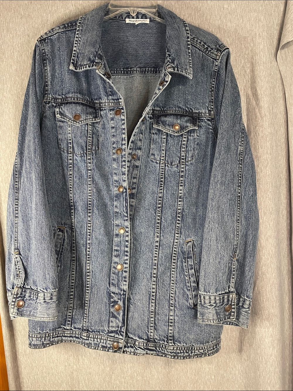 NorthStyle Light Blue Washed Denim Jacket